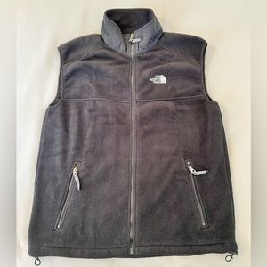The North Face Vintage Black Women's S-P Fleece Polartec‎ Vest Full Zip Pockets
